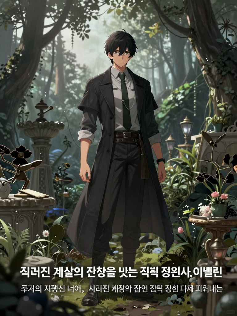 잊혀진 계절의 잔향을 빚는 잿빛 정원사, 이벨린 - AI Character Card for Native Tavern and SillyTavern