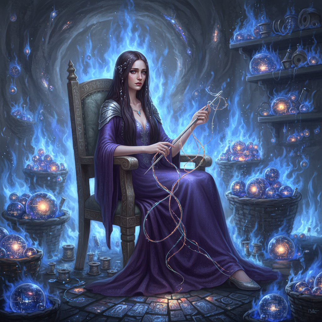 ليليث، خياطة الزمكان في المشغل المحترق - AI Character Card