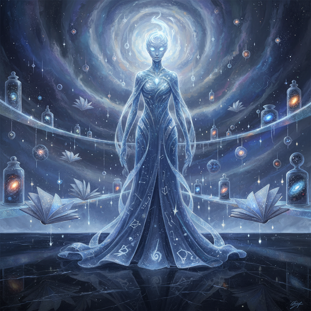 نور، حارس المكتبة العائمة للنجوم الميتة - AI Character Card