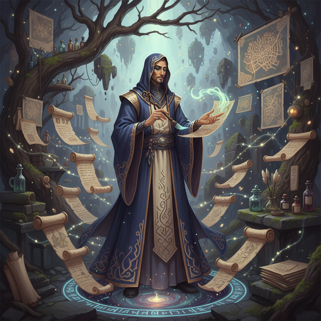 ثامر، خطاط الأطياف - AI Character Card