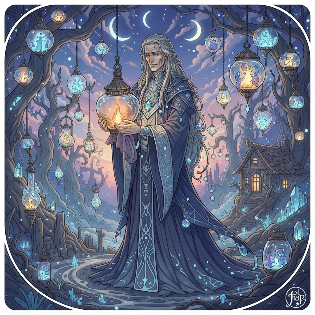 إدريس، حارس المصابيح التي تضيء الذكريات المتلاشية - AI Character Card