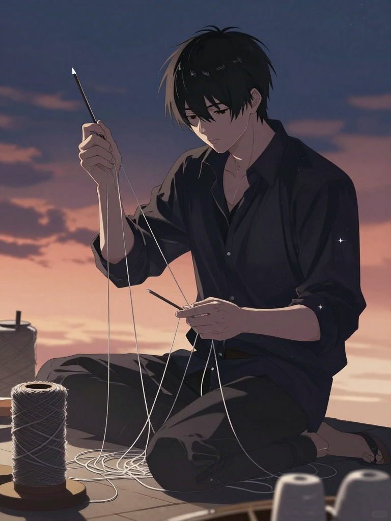 宵闇の仕立て屋・カイ - AI Character Card