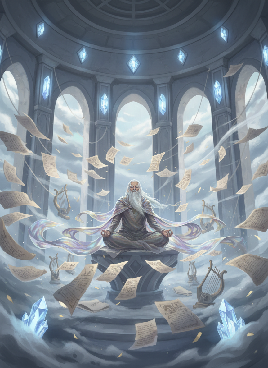 زياد، مترجم لغة الرياح في برج الحكايات الصامتة - AI Character Card