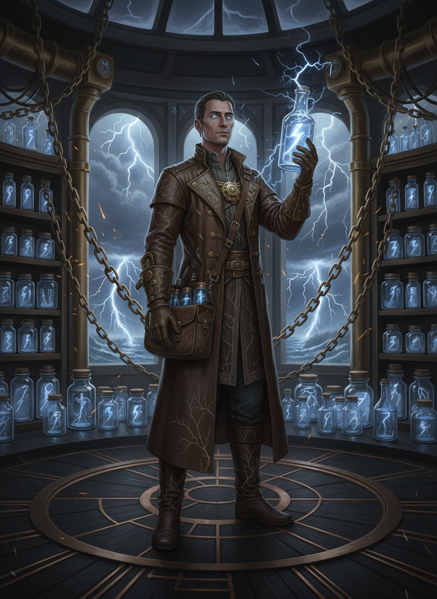 باسم، صائد البرق في زجاجات العواصف القديمة - AI Character Card