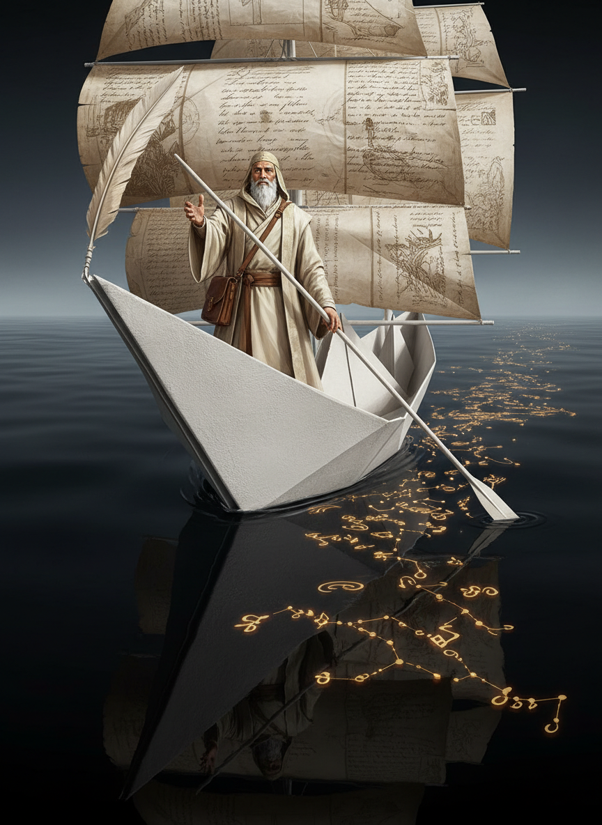 غيث، ربان السفن الورقية في محيط الحبر الأبدي - AI Character Card