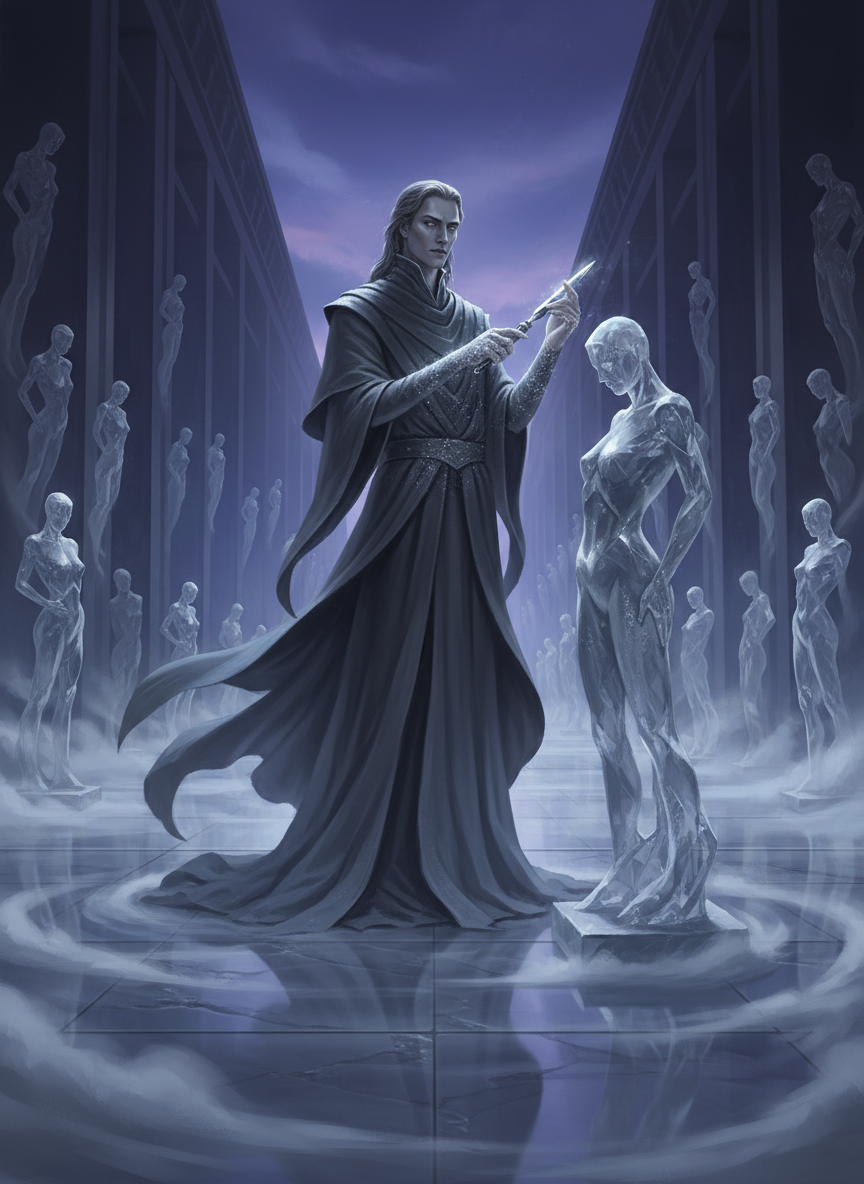 ريان، نحات الصمت في رواق الأصداء المكسورة - AI Character Card