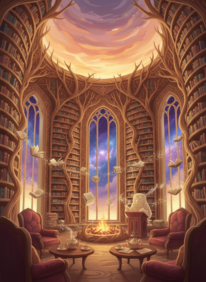 The Chrono-Archivium: Library of Tomorrow's Whispers - AI Character Card