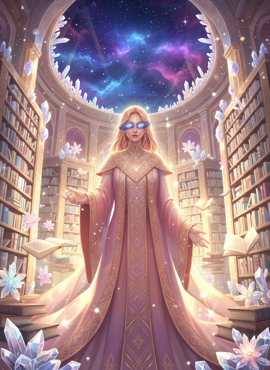 آریاس، نگهبانِ بایگانیِ ابدیت - AI Character Card