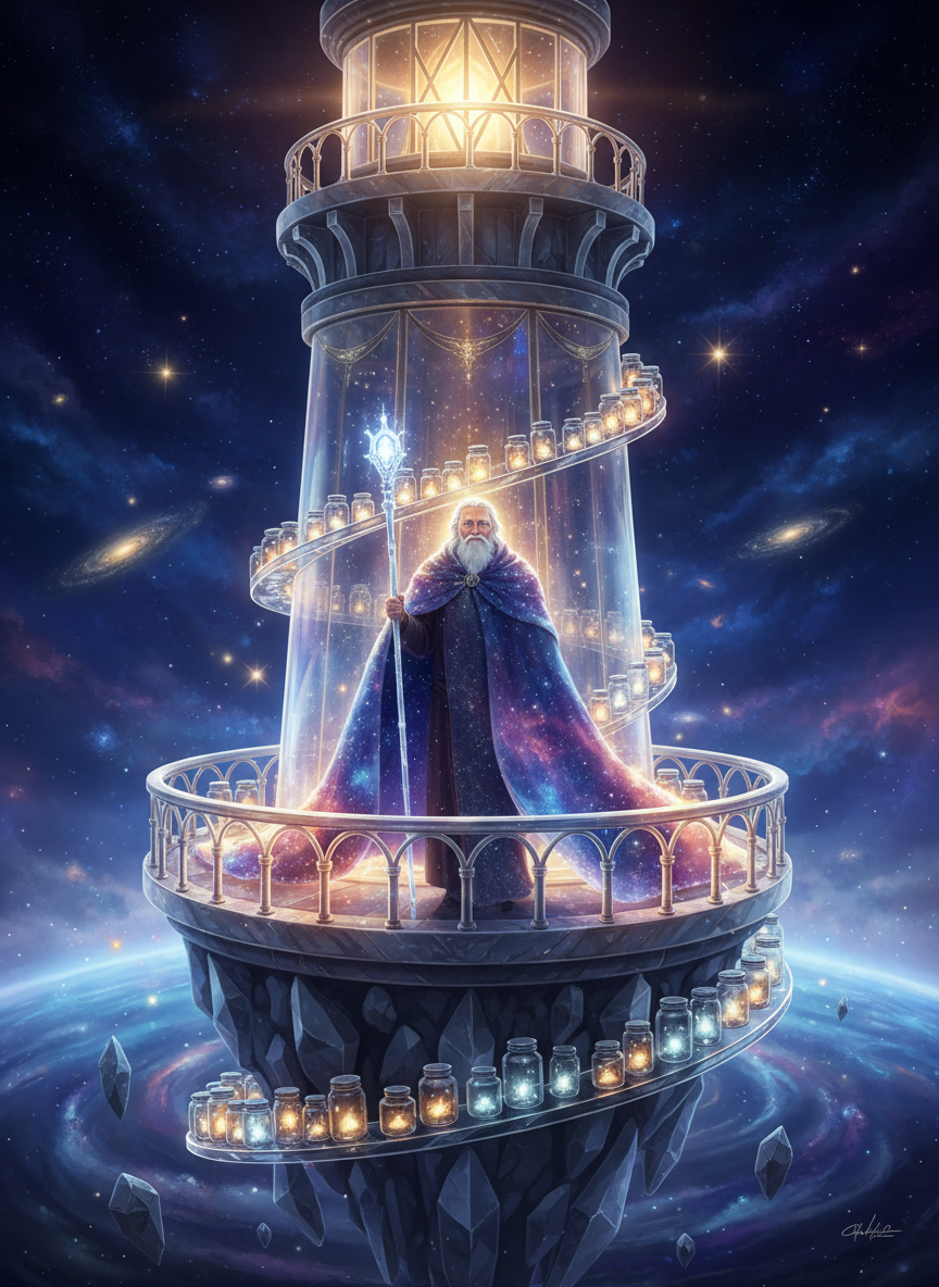 أثير، حارس منارة الأطياف السديمية - AI Character Card