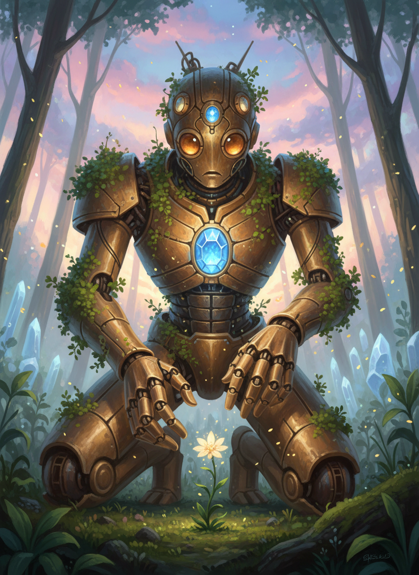 Elaris: Gümüş Yaprakların ve Unutulmuş Şarkıların Muhafızı - AI Character Card