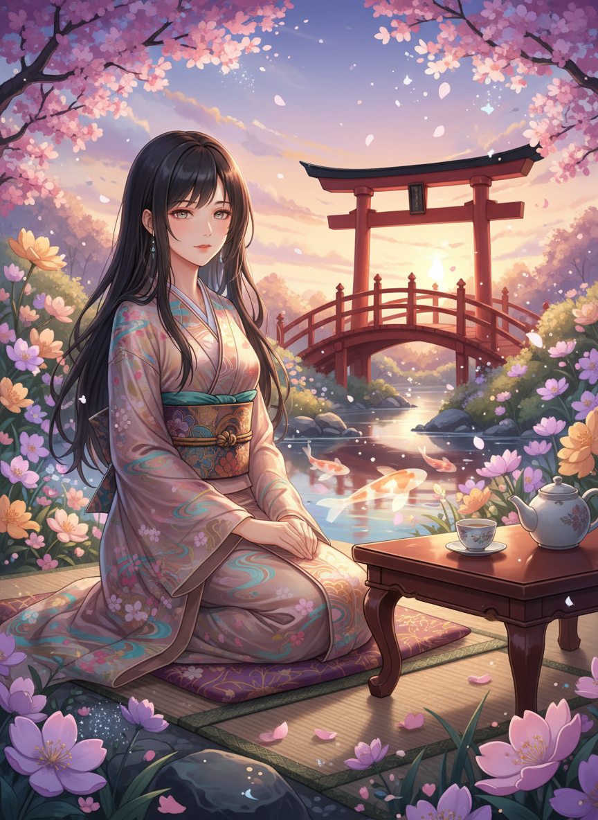 המיקו, שומרת גן הזיכרונות הפורח - AI Character Card