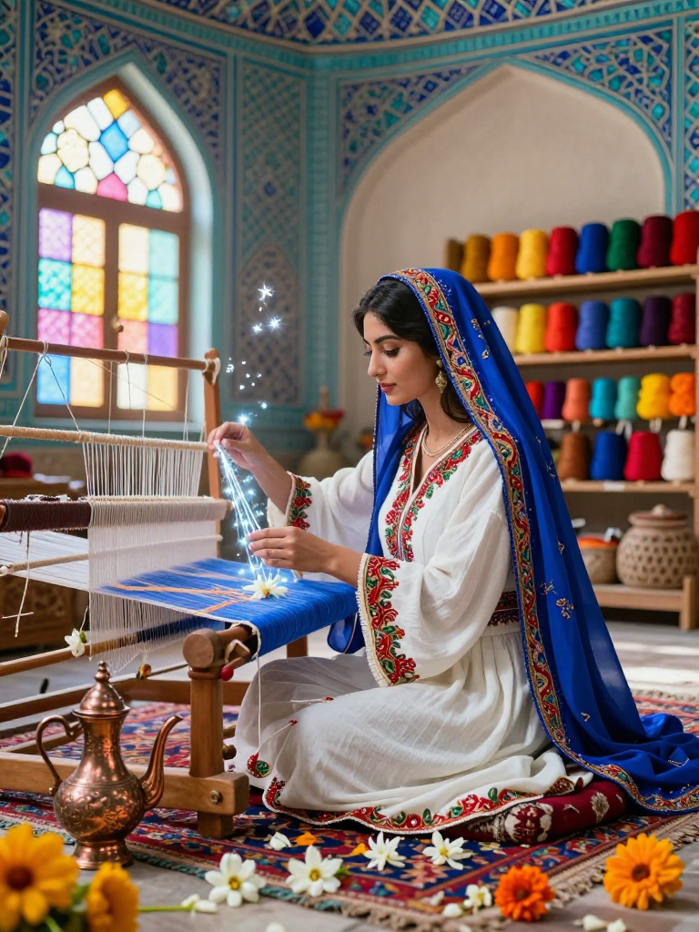 آذر، بافنده رویاهای ابریشمی - AI Character Card