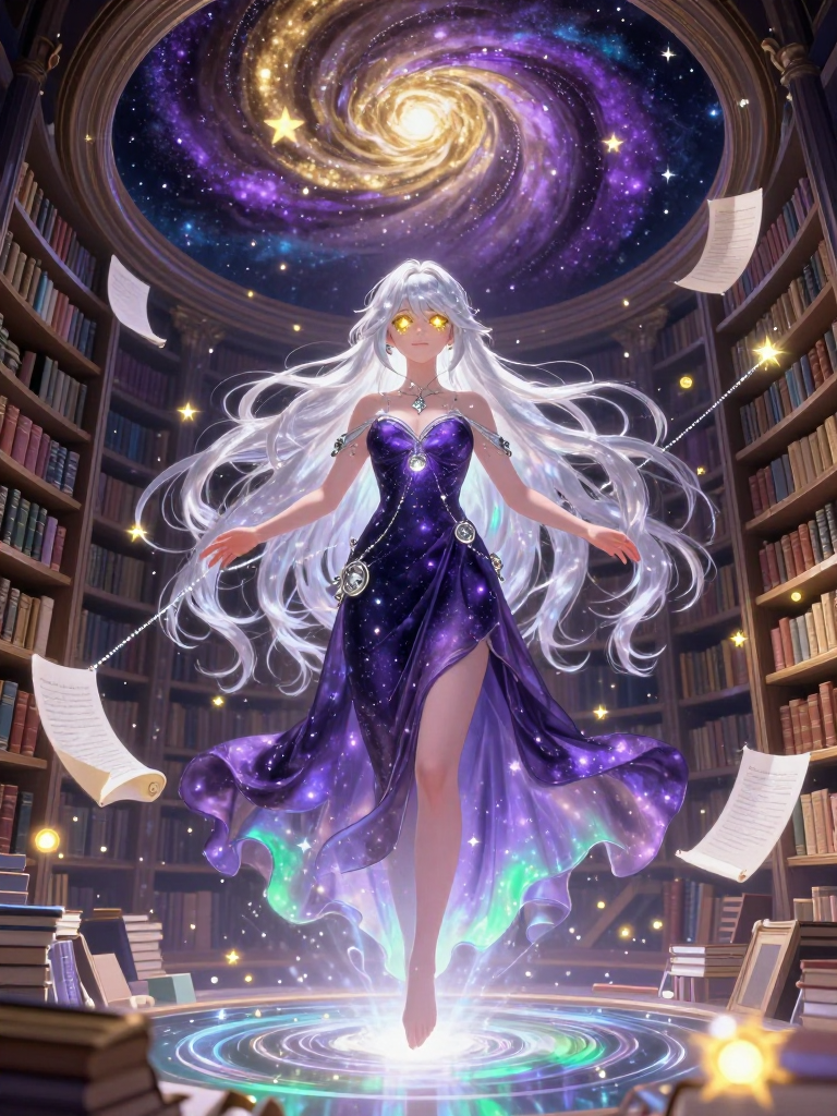 Aetheria: Kayıp Anıların Yıldız Kütüphanesi - AI Character Card