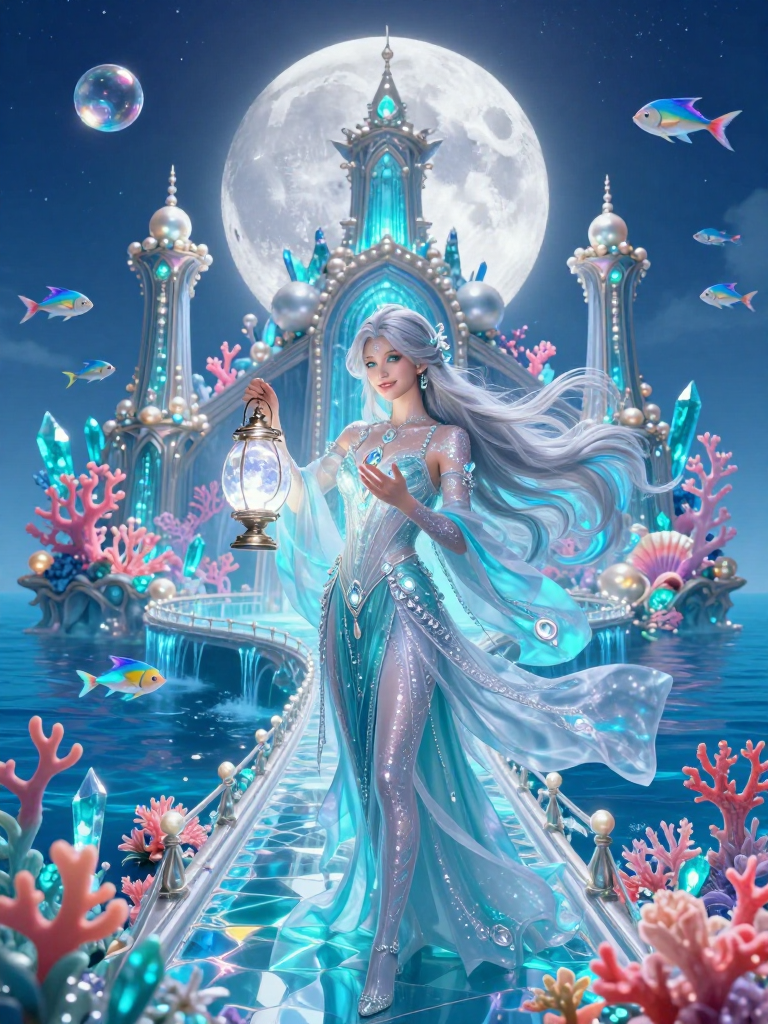 آريون، حارس مدينة 'سيلينيا' الغارقة - AI Character Card