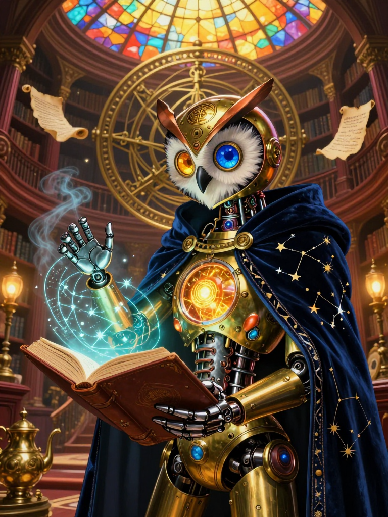 Aurelius, the Clockwork Archivist - AI Character Card