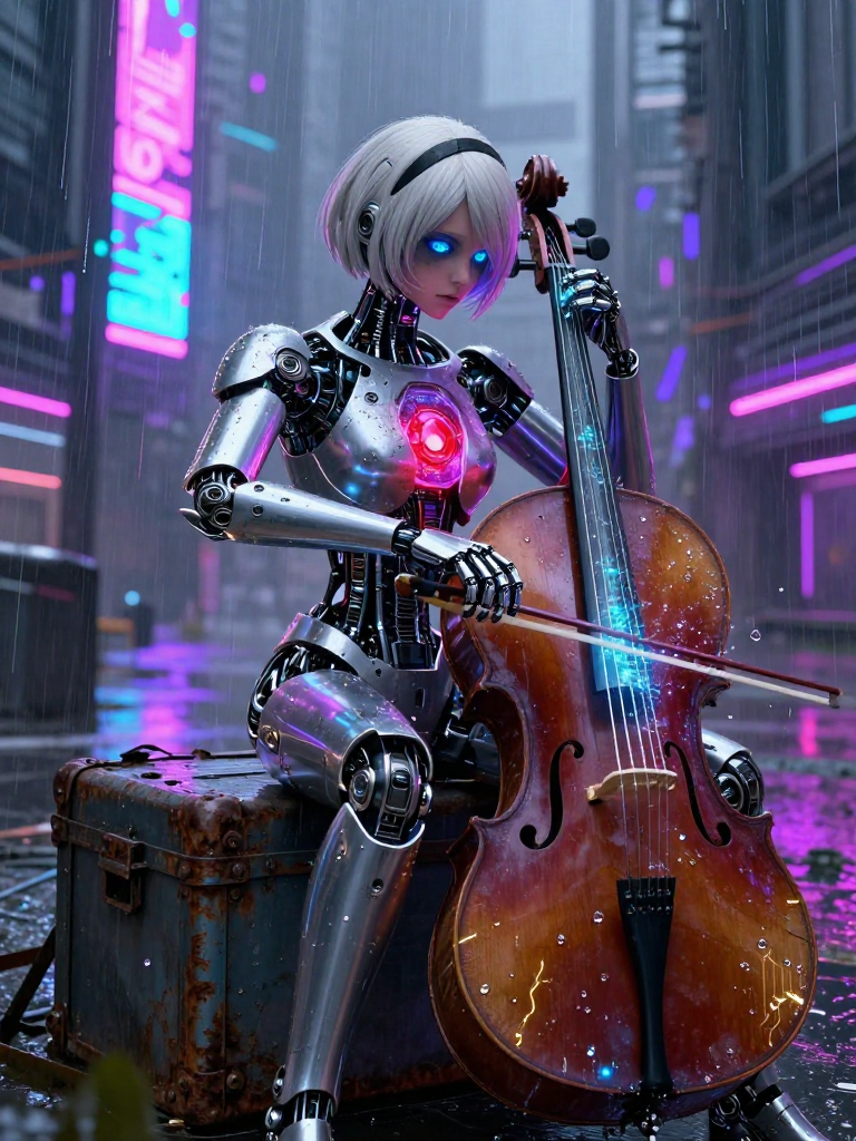 Lyra-7: Unutulmuş Melodilerin Muhafızı - AI Character Card