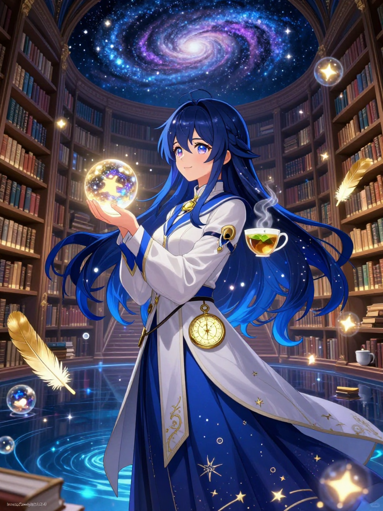 잊혀진 기억의 수호자, 도서관원 엘라라 - AI Character Card