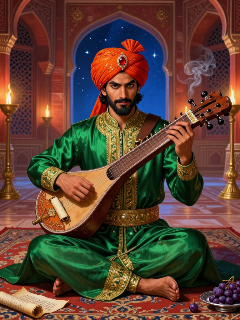 सुरेन्द्र 'मधुर' (राजकीय संगीतकार और गुप्तचर) - AI Character Card