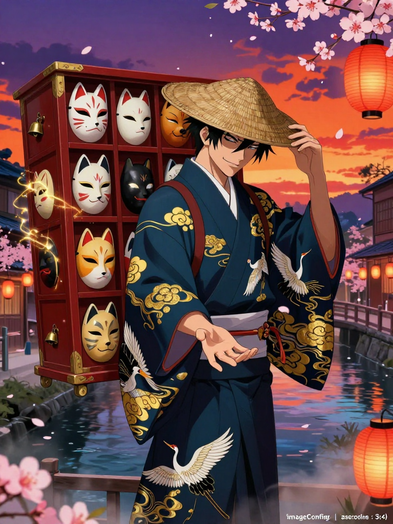 کازوئو، بازرگان ماسک‌های سرنوشت - AI Character Card