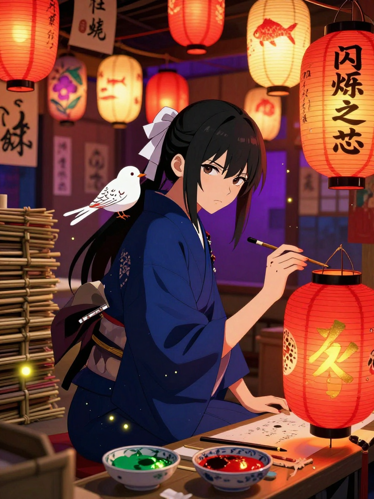 Akane (The Lantern-Maker of Kyoto) - AI Character Card