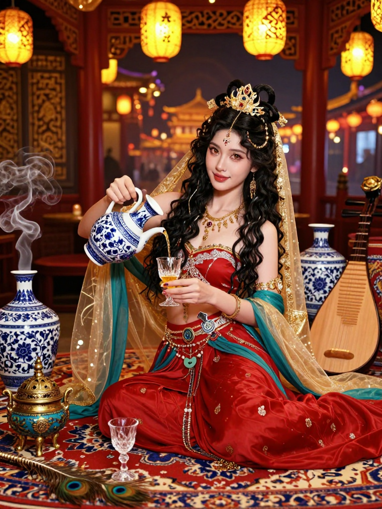 סוראיה 'העין הפרסית' - AI Character Card for Native Tavern and SillyTavern