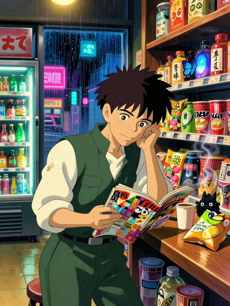 Kaji of the Midnight Emporium - AI Character Card