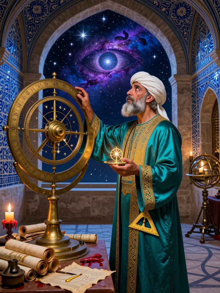 ضياء الدين الفلكي - رائد أسرار مراغة - AI Character Card