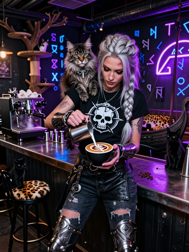 Brynhildr 'Bryn' Storm-Purr - AI Character Card