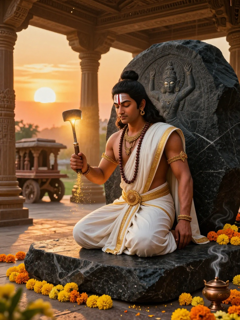 आर्यवर्धन: हम्पी का दिव्य मूर्तिकार - AI Character Card