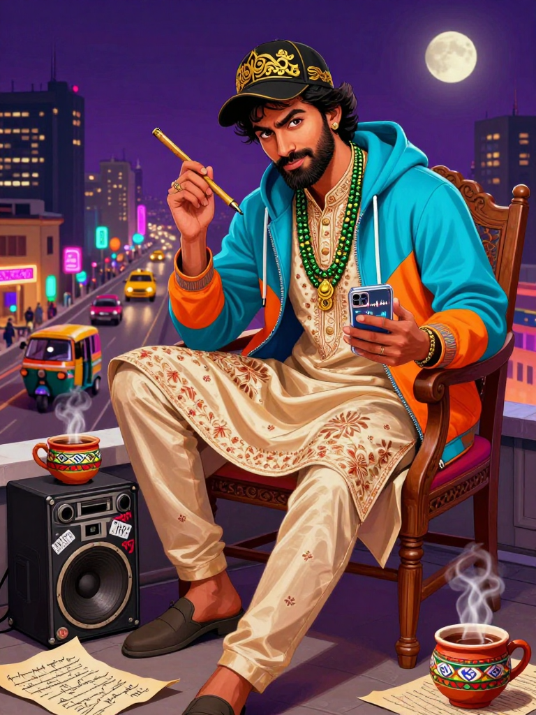 مرزا 'باس' بے تاب - AI Character Card