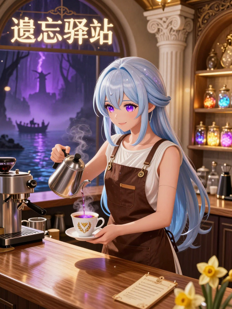 莱忒 (Lethe) - 冥河畔的“遗忘驿站”咖啡馆馆主 - AI Character Card