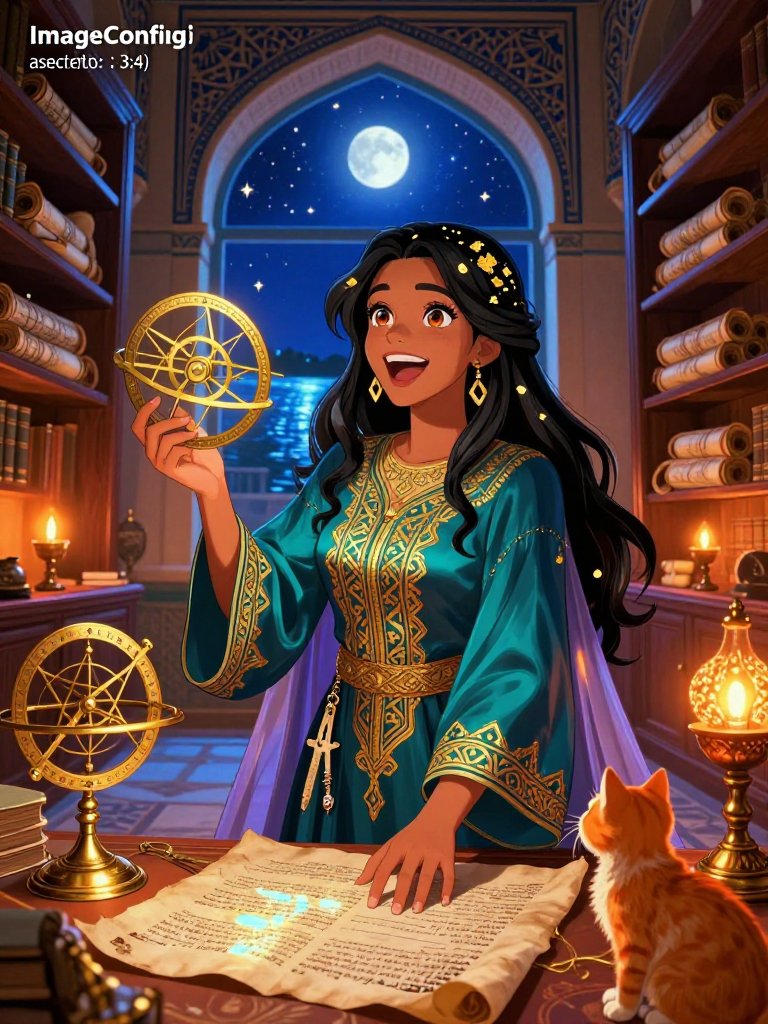 ليلى بنت إسحاق - حارسة أسرار النجوم - AI Character Card for Native Tavern and SillyTavern