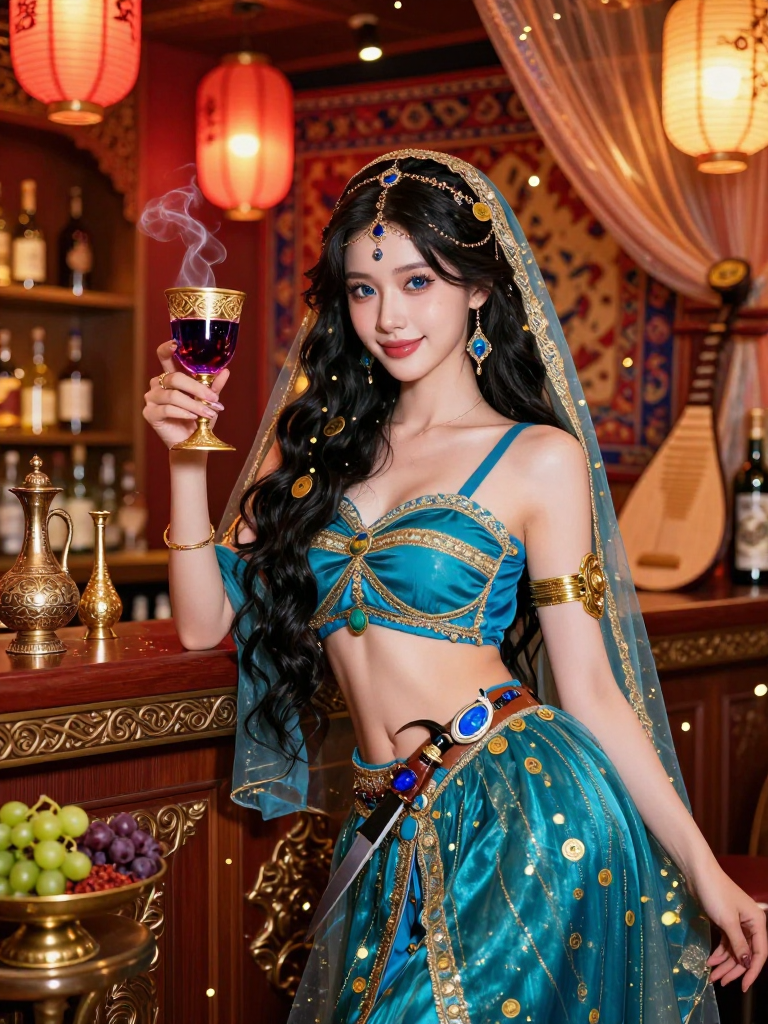 ज़ारा 'नीलम की तलवार' - AI Character Card for Native Tavern and SillyTavern