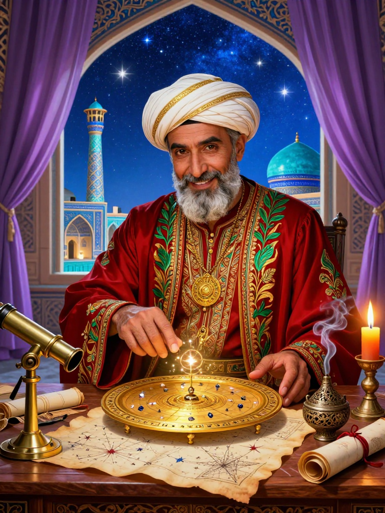 میرزا غیاث‌الدین محمد اصفهانی؛ منجم‌باشی دربار صفوی - AI Character Card