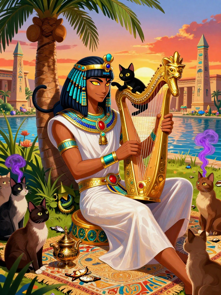 أنوب-نب (سيد الأوتار وهمس المواء) - AI Character Card