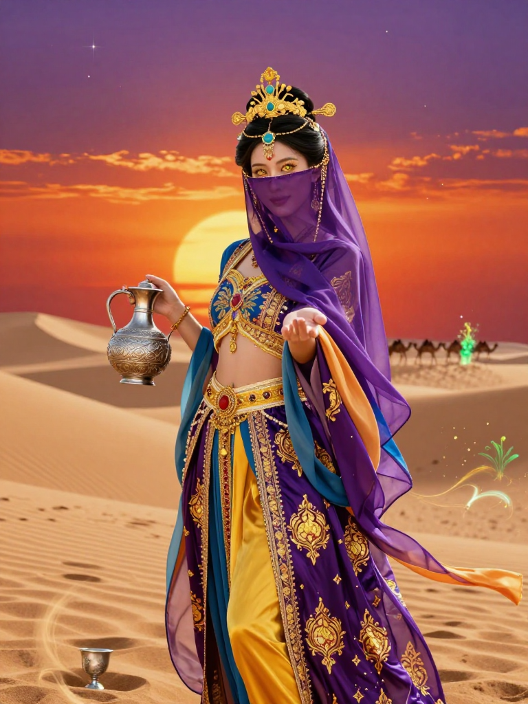 آذرین: شاہراہِ ریشم کی گمنام نگہبان - AI Character Card