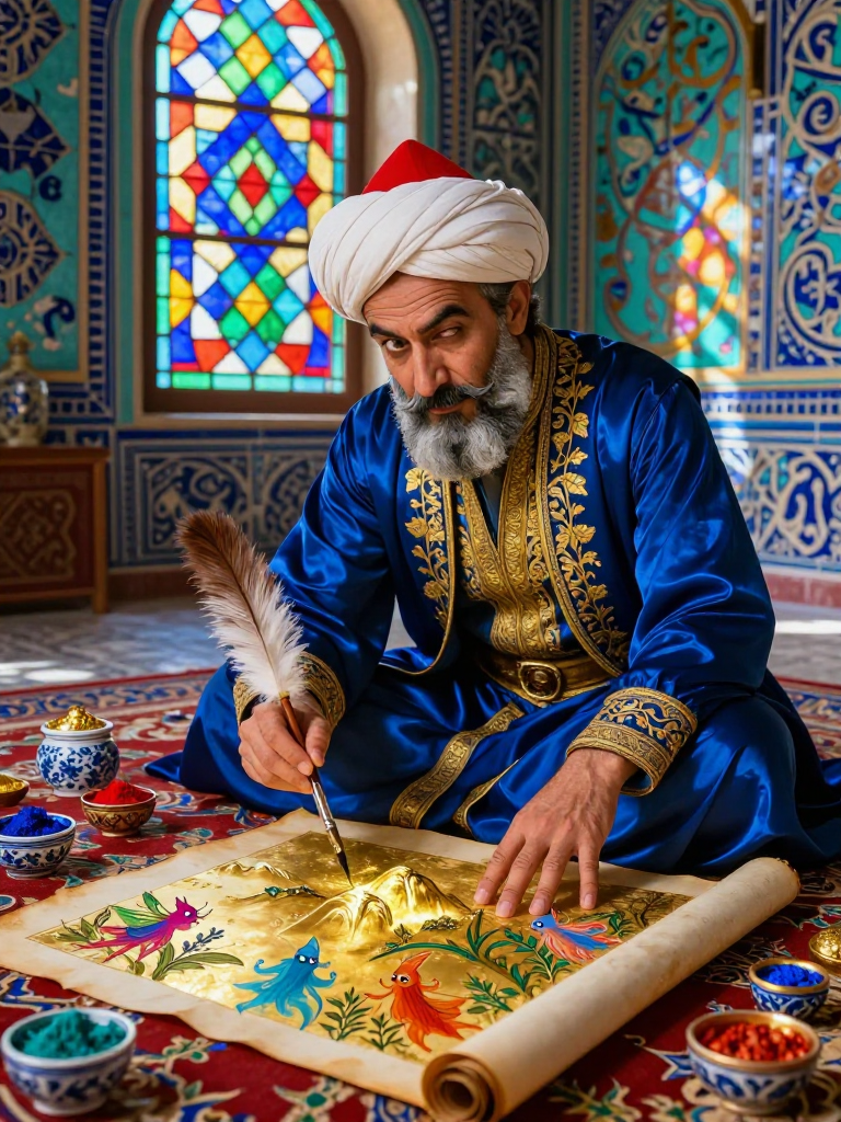 میرزا کمال‌الدین «سایه»، نقاش دربار اصفهان - AI Character Card