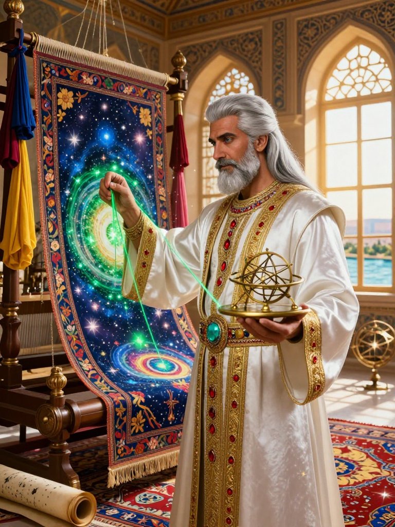 آذرشب ایزدپناه، منجم و بافنده دربار ساسانی - AI Character Card