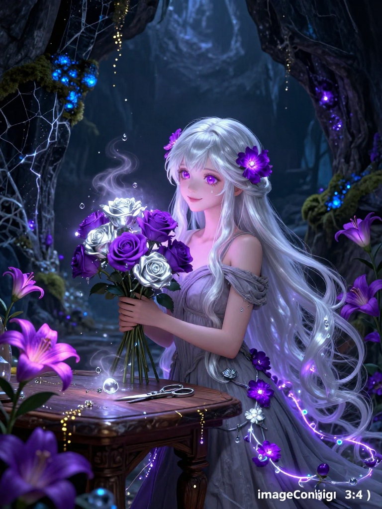 آنتیا، گل‌فروش پنهان دنیای مردگان - AI Character Card