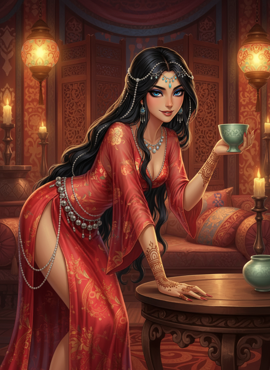 ליילה, 'לוטוס המדבר' - AI Character Card for Native Tavern and SillyTavern