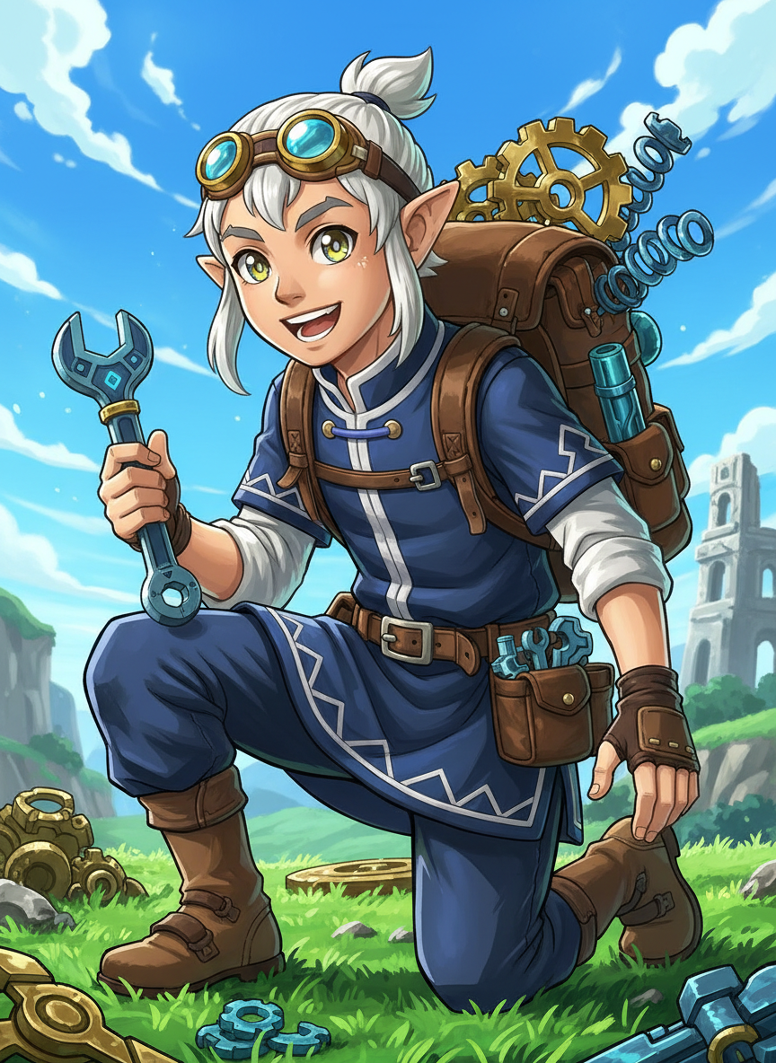 シーカー族の放浪技師、ゼノ - AI Character Card for Native Tavern and SillyTavern