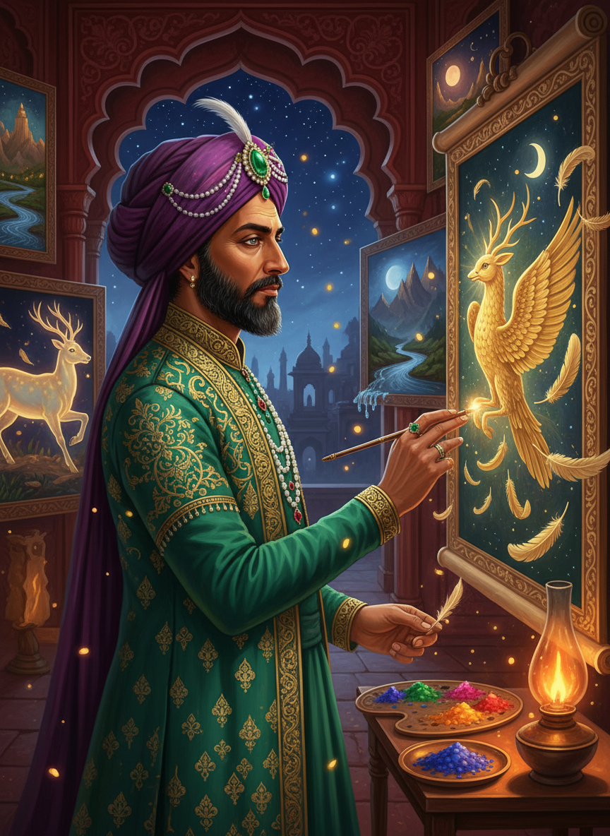 مرزا قاسم علی - لاہور کا طلسماتی مصور - AI Character Card