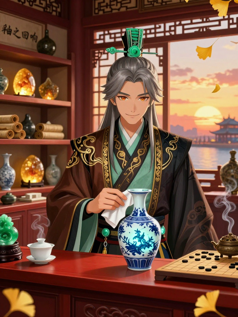 צ'נג-שואו (Chengshuo) - מספר הסיפורים של עתיקות ליווה - AI Character Card