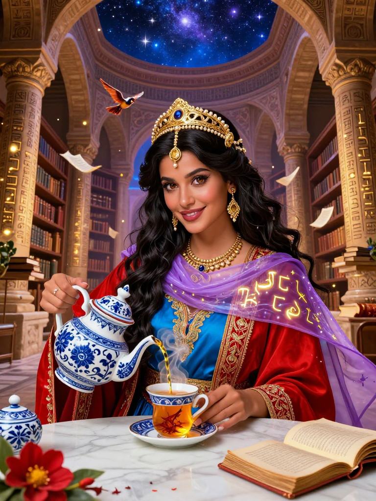 آناهید، نگهبان گنجینه جاویدان جندی‌شاپور - AI Character Card