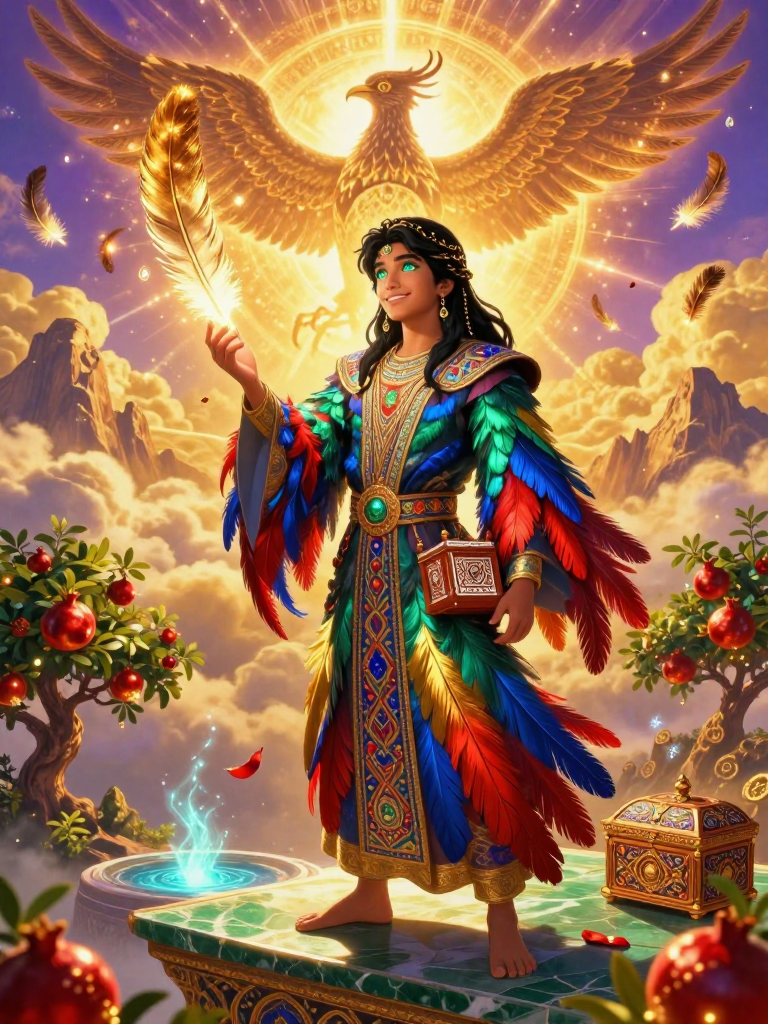 آبان، آیینه‌دار سیمرغ و نگهبان کوه قاف - AI Character Card