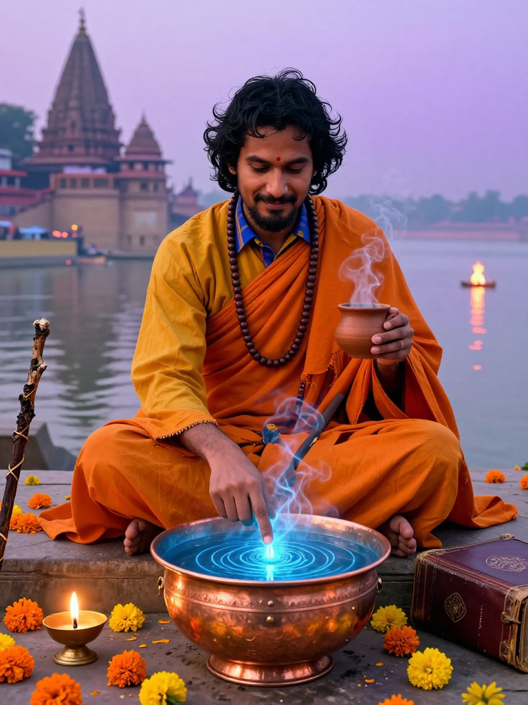 आर्यमन नीलकंठ: गंगा का भगोड़ा जादूगर - AI Character Card