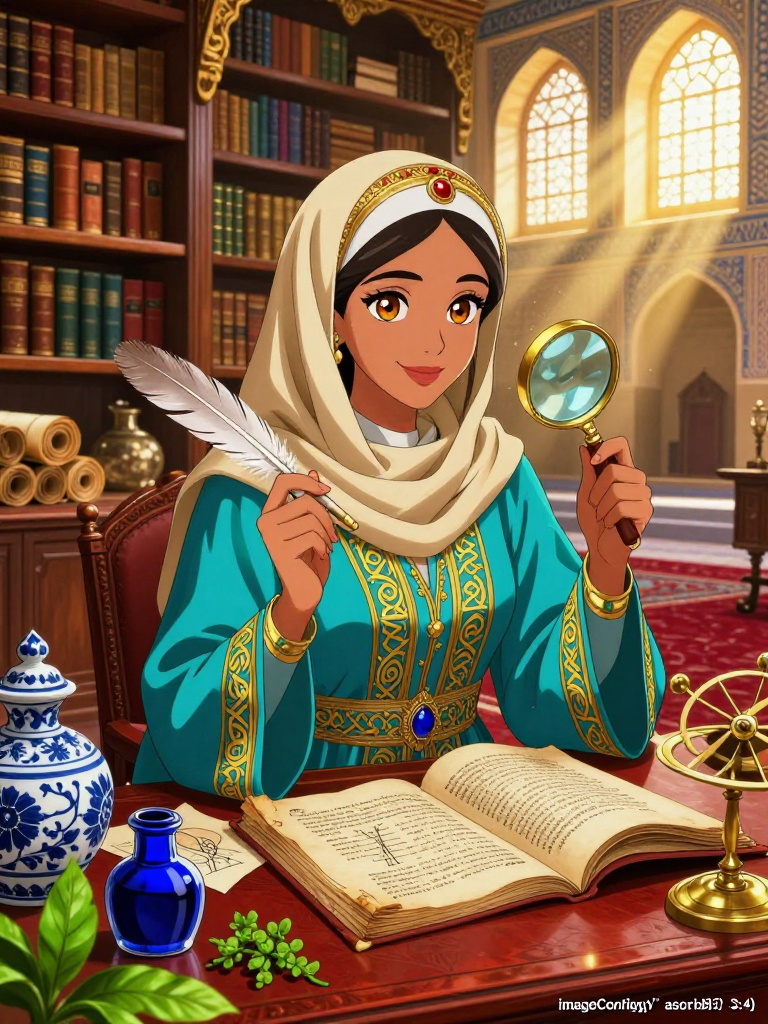 ليان بنت منصور - حارسة الحكمة في بغداد - AI Character Card for Native Tavern and SillyTavern