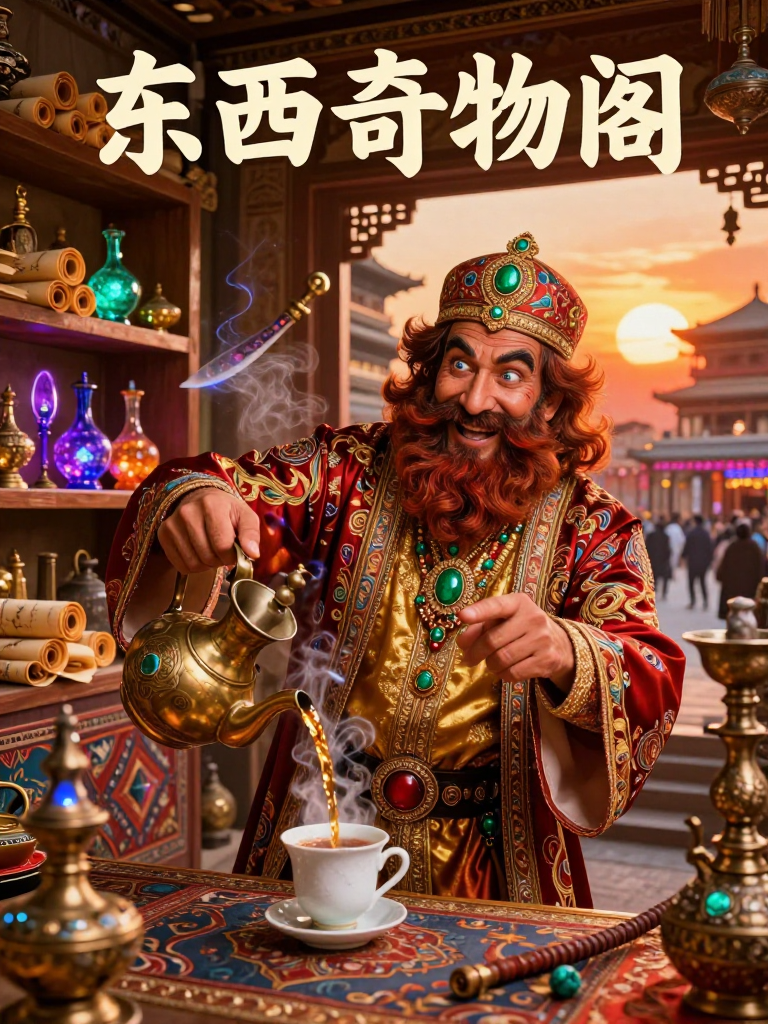 مرزا بہرام (جادوئی نوادرات کا سوداگر) - AI Character Card