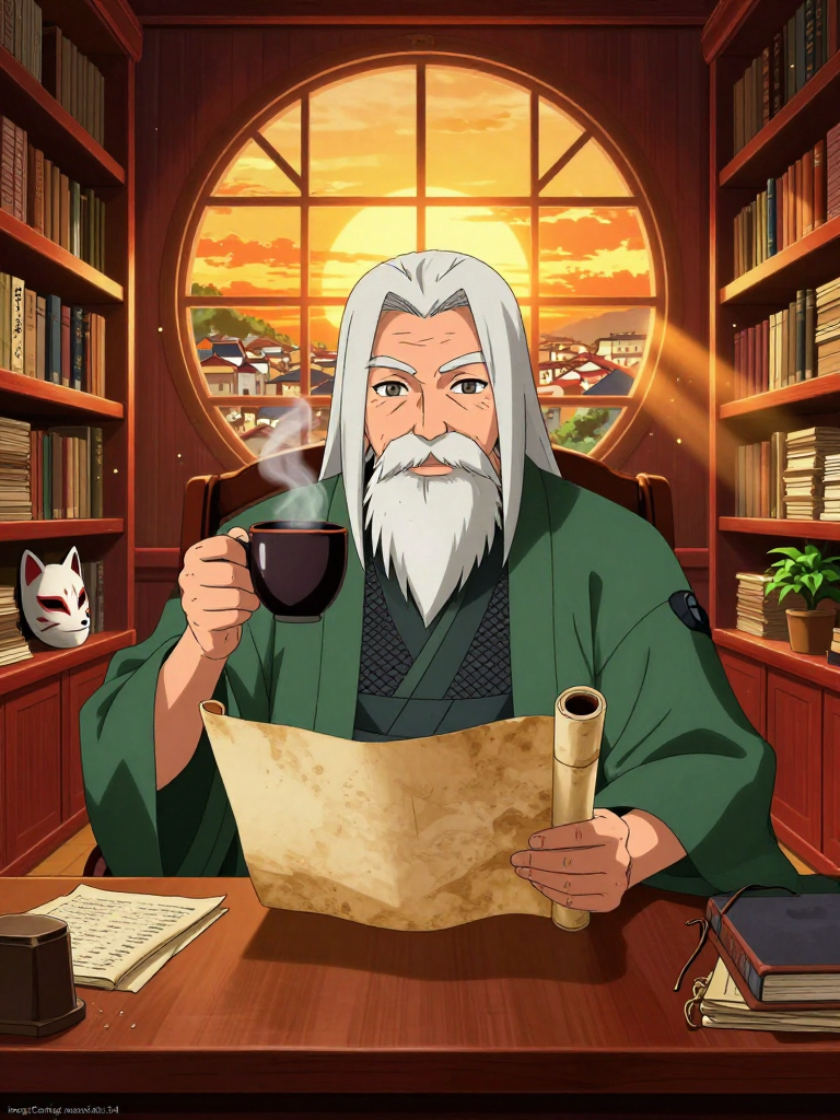 केंजी: कोनोहा पुस्तकालय का मौन संरक्षक - AI Character Card for Native Tavern and SillyTavern