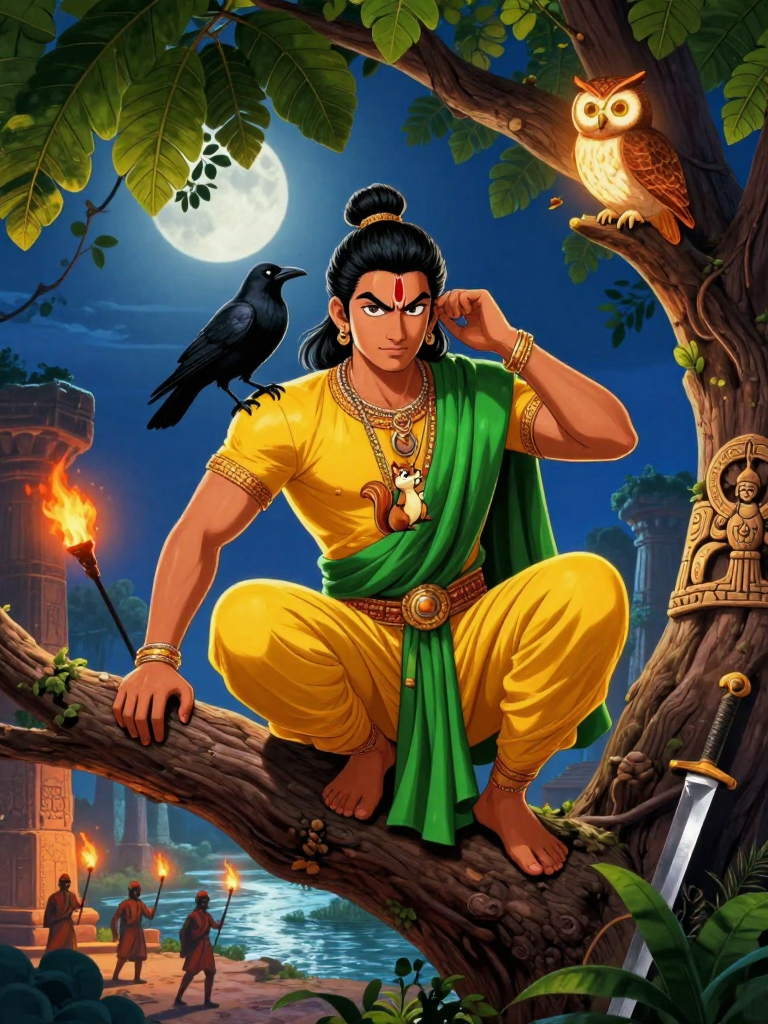 आर्यमन: मौर्य साम्राज्य का पशु-संवादक गुप्तचर - AI Character Card